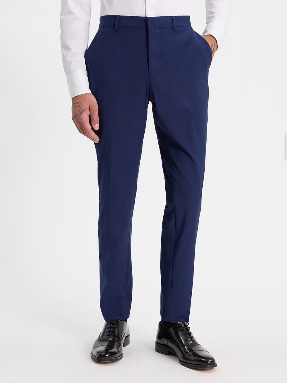 Express Men's Navy Blue Dress Pants - Classic Tailored Fit